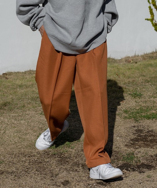 kutir（クティール）の「センタープレステーパードパンツ（スラックス・メンズ・ブラック/ダークブラウン/カーキ/オレンジ・SMALL/MEDIUM/LARGE）」の18枚目の写真