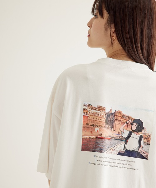 JUNRED（ジュンレッド）の「HIS×JUNRed feat.msy. グラフィックTシャツ（Tシャツ/カットソー・メンズ・ホワイト/チャコールグレー/ミント・LL/M/L）」の16枚目の写真