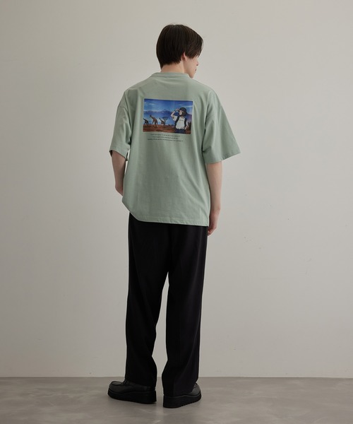 JUNRED（ジュンレッド）の「HIS×JUNRed feat.msy. グラフィックTシャツ（Tシャツ/カットソー・メンズ・ホワイト/チャコールグレー/ミント・LL/M/L）」の20枚目の写真