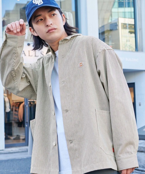Dickies(ディッキーズ)の「Dickies/ディッキーズ ワッペン刺繍オーバーサイズツイルカバーオール(カバーオール・メンズ・ブラック/ベージュ/ネイビー/アイボリー・M/L/XL)」の18枚目の写真