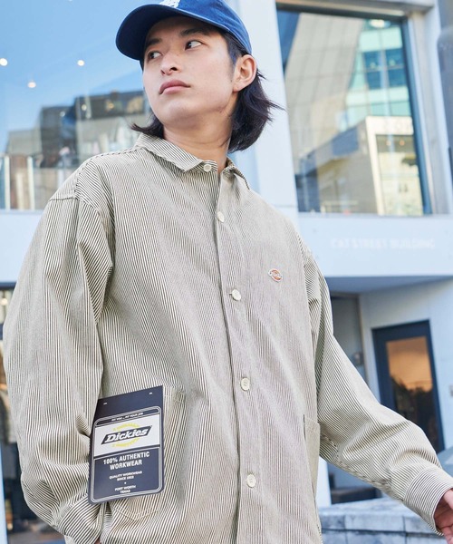 Dickies(ディッキーズ)の「Dickies/ディッキーズ ワッペン刺繍オーバーサイズツイルカバーオール(カバーオール・メンズ・ブラック/ベージュ/ネイビー/アイボリー・M/L/XL)」の19枚目の写真