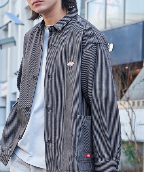 Dickies(ディッキーズ)の「Dickies/ディッキーズ ワッペン刺繍オーバーサイズツイルカバーオール(カバーオール・メンズ・ブラック/ベージュ/ネイビー/アイボリー・M/L/XL)」の11枚目の写真