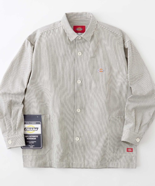 Dickies(ディッキーズ)の「Dickies/ディッキーズ ワッペン刺繍オーバーサイズツイルカバーオール(カバーオール・メンズ・ブラック/ベージュ/ネイビー/アイボリー・M/L/XL)」の8枚目の写真