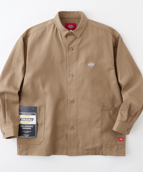 Dickies(ディッキーズ)の「Dickies/ディッキーズ ワッペン刺繍オーバーサイズツイルカバーオール(カバーオール・メンズ・ブラック/ベージュ/ネイビー/アイボリー・M/L/XL)」の6枚目の写真