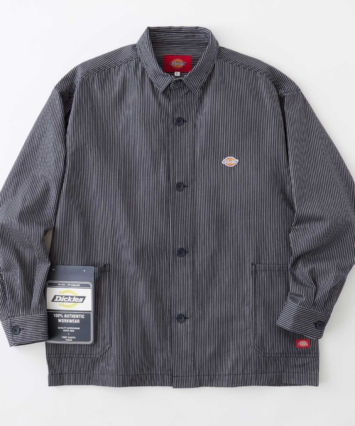 Dickies(ディッキーズ)の「Dickies/ディッキーズ ワッペン刺繍オーバーサイズツイルカバーオール(カバーオール・メンズ・ブラック/ベージュ/ネイビー/アイボリー・M/L/XL)」の5枚目の写真