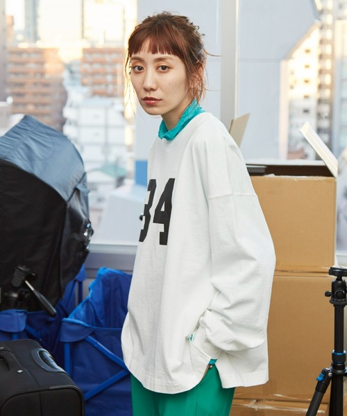 Auntie Rosa Holiday（アンティローザホリデー）の「アソートプリントロンT（Tシャツ/カットソー・レディース・ブラック/ブルー/オフホワイト/ピンク・FREE）」の21枚目の写真