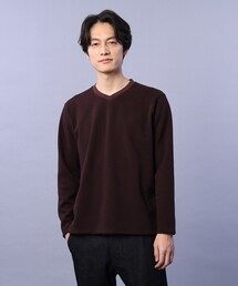 TAKEO KIKUCHI | ブークレ ダンボール Vネック カットソー(Tシャツ/カットソー)