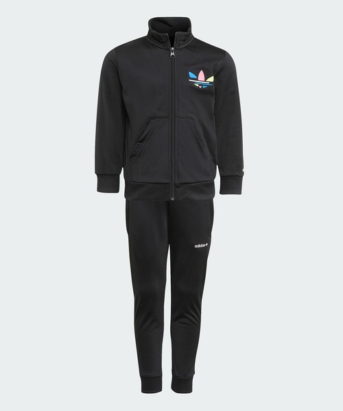 adidas（アディダス）の「トラックスーツ [TRACKSUIT] アディダスオリジナルス (キッズ／子供用)（ジャージ・キッズ・ブラック/レッド・100/110/120/130）」の2枚目の写真