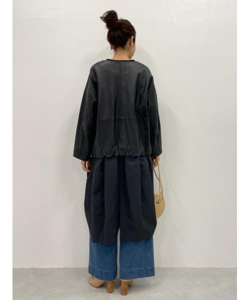 BEARDSLEY（ビアズリー）の「一つ一つ違うボタンが◎ボタンデニムバギー（デニムパンツ・レディース・ブルー・0/1）」の17枚目の写真