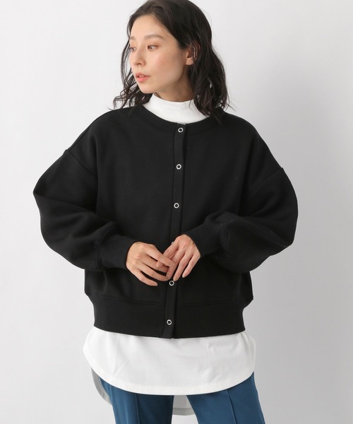 LEPSIM(レプシィム)の「【前後で着られる】2WAYカーデプルオーバー 262387(カーディガン/ボレロ・レディース・ライトグレー/ブラック/ブラウン・FREE)」の4枚目の写真