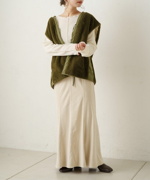 Kastane(カスタネ)の「シャーリングメロウプルオーバー(Tシャツ/カットソー・レディース・ブラック/サックスブルー/アイボリー・FREE)」の20枚目の写真