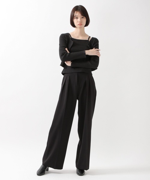 ALAND（エーランド）の「3.3Field Trip／キャミSET RIBカーディガン  2261505（カーディガン/ボレロ・レディース・ブラック/ベージュ/ピンク・FREE）」の5枚目の写真