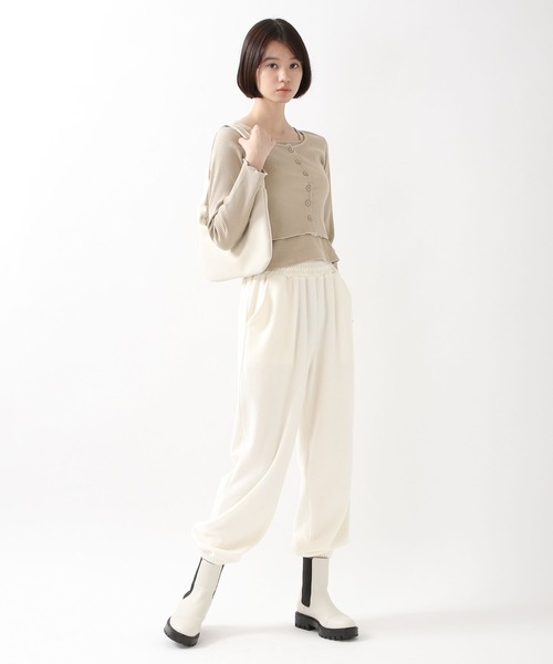 ALAND（エーランド）の「3.3Field Trip／キャミSET RIBカーディガン  2261505（カーディガン/ボレロ・レディース・ブラック/ベージュ/ピンク・FREE）」の9枚目の写真