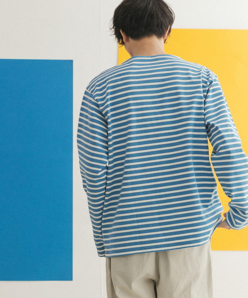 FORK&SPOON(フォークアンドスプーン)の「『ユニセックス』FORK&SPOON ボートネックボーダー(Tシャツ/カットソー・メンズ・グリーン系その他/ホワイト系その他/ブルー系その他/ブラック系その他・3/5/4)」の21枚目の写真