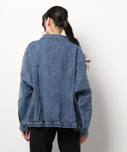 【未使用タグ付き❤️】ディーゼル❣️デニムジャケット オーバーサイズ チェック柄 Cham.（チャム）の「オーバーサイズデニムジャケット（デニム