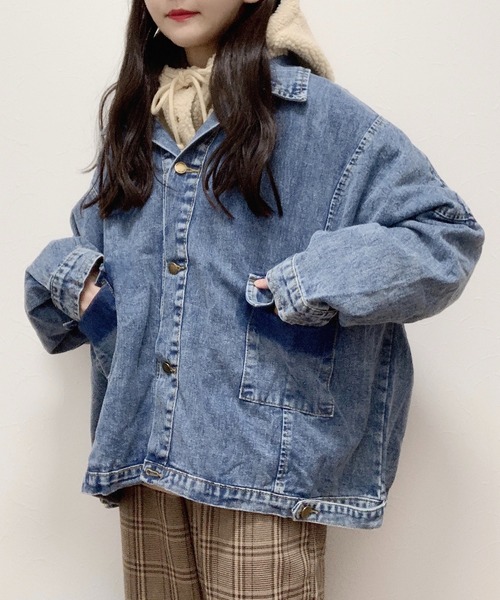 美品】DAMI'S 00s~ プルオーバー デニム シャツジャケット