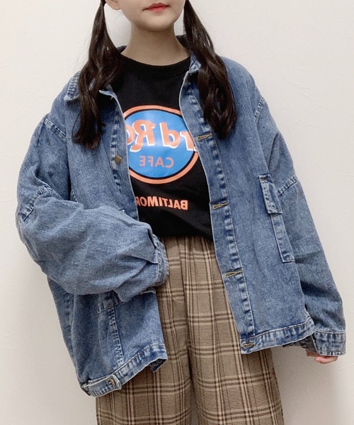 Cham.（チャム）の「オーバーサイズデニムジャケット（デニムジャケット・レディース・ブルー・F）」の17枚目の写真