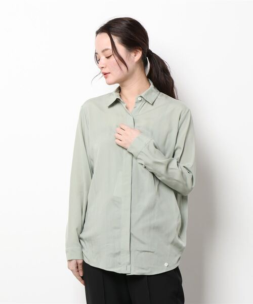 enchainement（アンシェヌマン）の「Shirts（シャツ/ブラウス・レディース・ベージュ/ライトグリーン・フリー）」の12枚目の写真