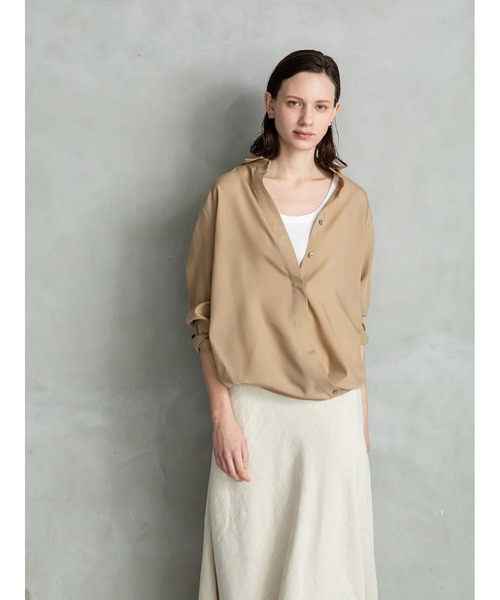 enchainement（アンシェヌマン）の「Shirts（シャツ/ブラウス・レディース・ベージュ/ライトグリーン・フリー）」の15枚目の写真