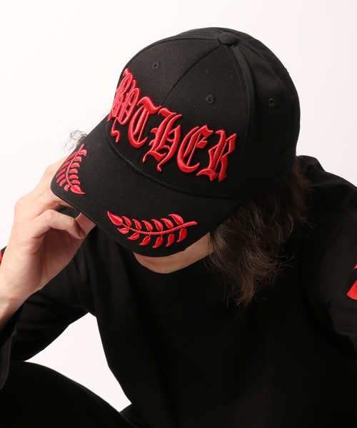 ByTheR（バイザアール）の「BYTHER 韓国ブランド 月桂樹刺繍キャップ（キャップ・メンズ・ブラック・FREE）」の22枚目の写真