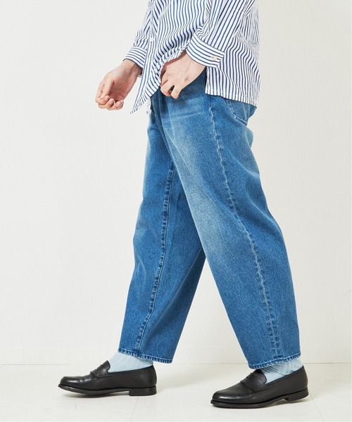 EDIFICE（エディフィス）の「オーバルフィット デニムパンツ（デニムパンツ・メンズ・ホワイト/ネイビー・SMALL/MEDIUM/LARGE）」の7枚目の写真