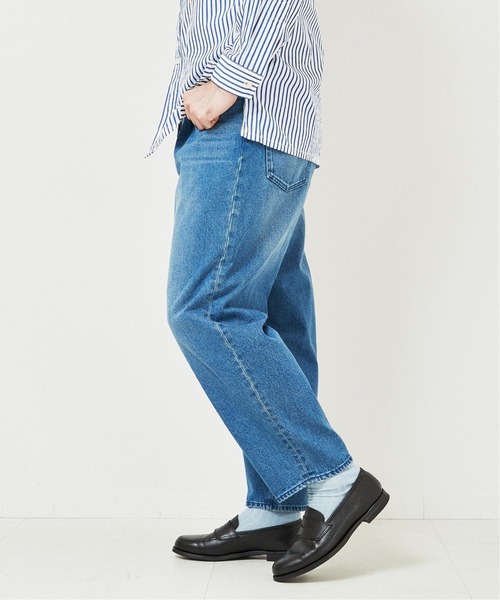 EDIFICE（エディフィス）の「オーバルフィット デニムパンツ（デニムパンツ・メンズ・ホワイト/ネイビー・SMALL/MEDIUM/LARGE）」の3枚目の写真