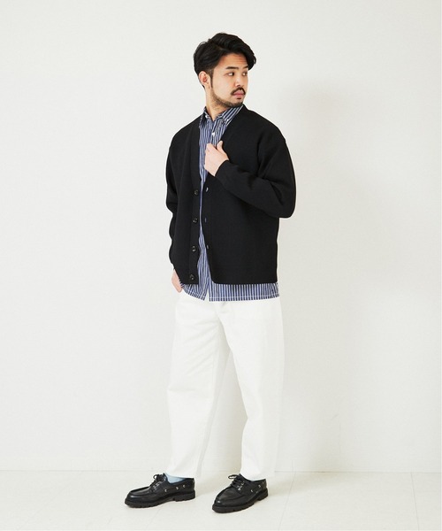 EDIFICE（エディフィス）の「オーバルフィット デニムパンツ（デニムパンツ・メンズ・ホワイト/ネイビー・SMALL/MEDIUM/LARGE）」の8枚目の写真