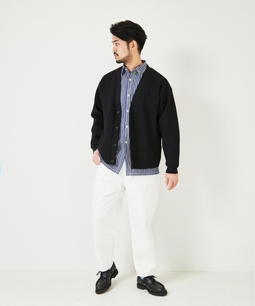 EDIFICE（エディフィス）の「オーバルフィット デニムパンツ（デニムパンツ・メンズ・ホワイト/ネイビー・SMALL/MEDIUM/LARGE）」の4枚目の写真