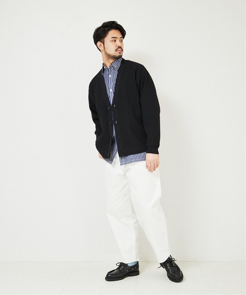 EDIFICE（エディフィス）の「オーバルフィット デニムパンツ（デニムパンツ・メンズ・ホワイト/ネイビー・SMALL/MEDIUM/LARGE）」の12枚目の写真