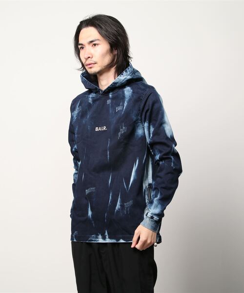 BALR.（ボーラー）の「BALR./ボーラー/Q-SERIES STRAIGHT CLASSIC HOODIE/フーディー/日本限定 /正規商品（パーカー・メンズ・グレー/ブルー・SMALL/MEDIUM/X-SMALL/LARGE）」の11枚目の写真