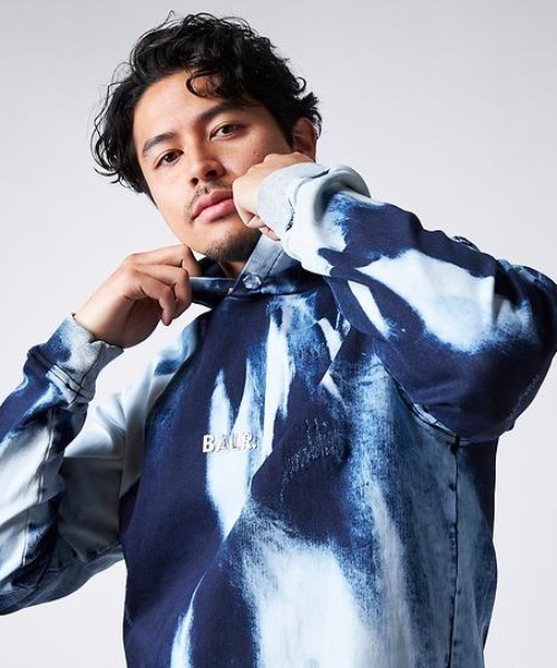 BALR.（ボーラー）の「BALR./ボーラー/Q-SERIES STRAIGHT CLASSIC HOODIE/フーディー/日本限定 /正規商品（パーカー・メンズ・グレー/ブルー・SMALL/MEDIUM/X-SMALL/LARGE）」の15枚目の写真