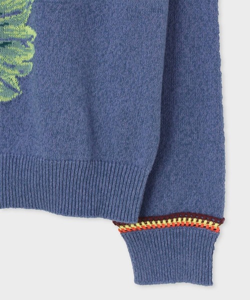 Paul Smith(ポールスミス)の「"Sunflower" クルーネック ニット / 123407 143X(ニット/セーター・メンズ・イエロー/ブルー・MEDIUM/LARGE)」の3枚目の写真