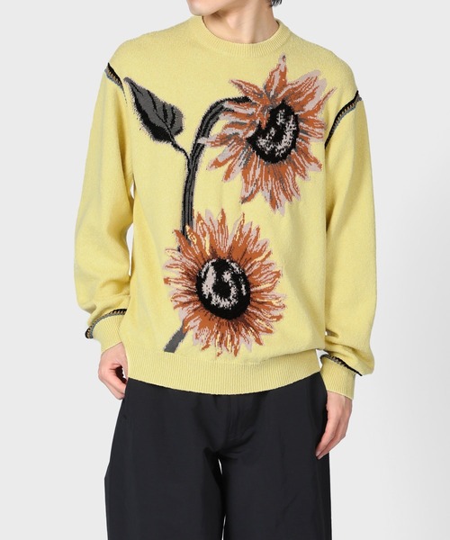 Paul Smith(ポールスミス)の「"Sunflower" クルーネック ニット / 123407 143X(ニット/セーター・メンズ・イエロー/ブルー・MEDIUM/LARGE)」の14枚目の写真