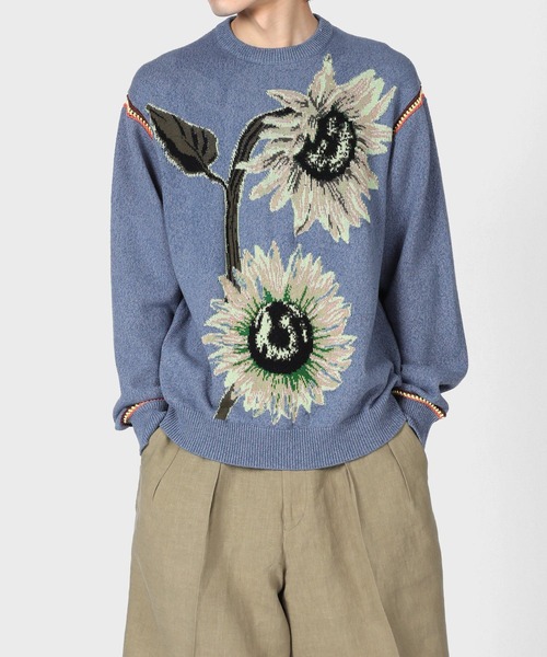 Paul Smith(ポールスミス)の「"Sunflower" クルーネック ニット / 123407 143X(ニット/セーター・メンズ・イエロー/ブルー・MEDIUM/LARGE)」の11枚目の写真