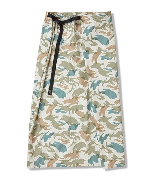 KiU(キウ)の「Kiu/キウ WP LONGYI SKIRT(スカート・レディース・ブラック/カモフラージュ/その他15・ONE SIZE/フリ-)」の3枚目の写真