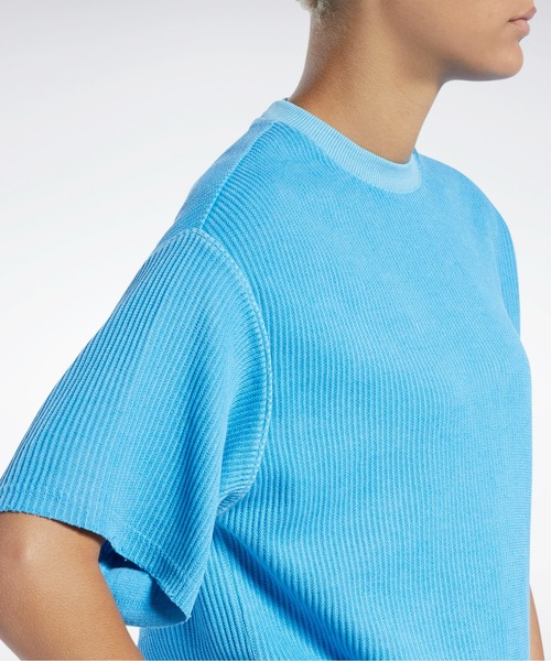 Reebok（リーボック）の「 クラシックス ナチュラルダイ ワッフル Tシャツ / Classics Natural Dye Waffle T-Shirt /（Tシャツ/カットソー・レディース・ライトグレー/スカイブルー・SMALL/MEDIUM/LARGE/X-LARGE）」の12枚目の写真