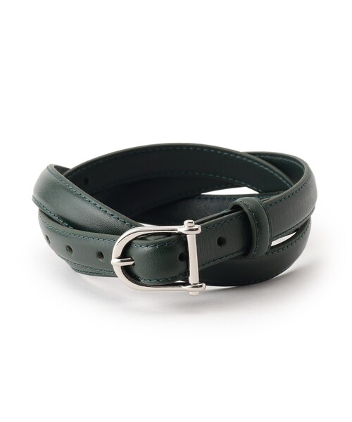 tk.TAKEO KIKUCHI(ティーケータケオキクチ)の「◆ロングレザーベルト(ベルト・レディース・ブラック/ダークグリーン・00)」の3枚目の写真