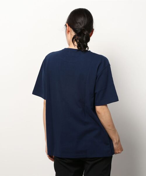 AMERICANA（アメリカーナ）の「[Americana/アメリカーナ] AMRCN ロゴプリントTシャツ（Tシャツ/カットソー・レディース・ライトグレー/ネイビー・ONE SIZE）」の3枚目の写真