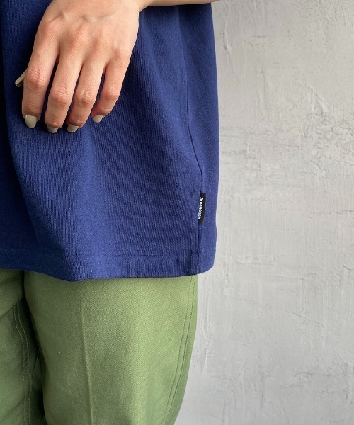 AMERICANA（アメリカーナ）の「[Americana/アメリカーナ] AMRCN ロゴプリントTシャツ（Tシャツ/カットソー・レディース・ライトグレー/ネイビー・ONE SIZE）」の17枚目の写真