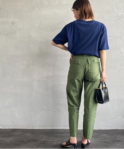 AMERICANA（アメリカーナ）の「[Americana/アメリカーナ] AMRCN ロゴプリントTシャツ（Tシャツ/カットソー・レディース・ライトグレー/ネイビー・ONE SIZE）」の10枚目の写真