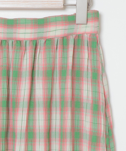 LBC（エルビーシー）の「チェック楊柳ティアードスカート（スカート・レディース・ブラック/ネイビー/グリーン・M）」の12枚目の写真