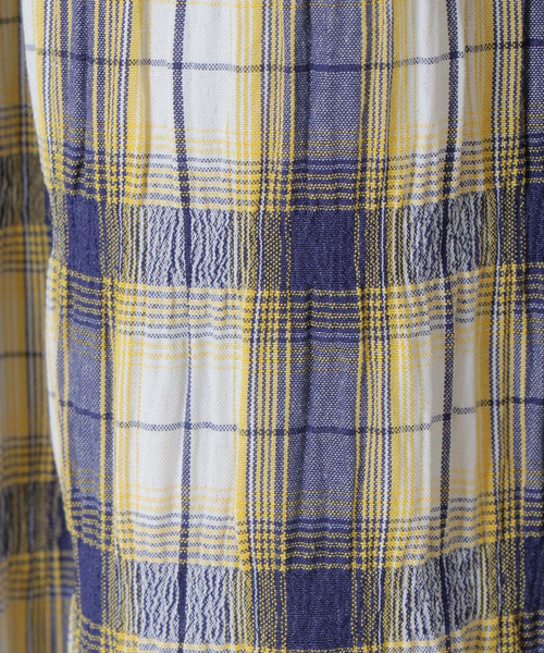 LBC（エルビーシー）の「チェック楊柳ティアードスカート（スカート・レディース・ブラック/ネイビー/グリーン・M）」の5枚目の写真