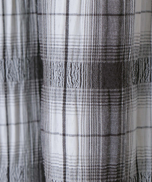 LBC（エルビーシー）の「チェック楊柳ティアードスカート（スカート・レディース・ブラック/ネイビー/グリーン・M）」の10枚目の写真