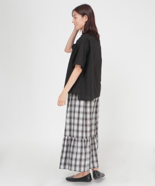 LBC（エルビーシー）の「チェック楊柳ティアードスカート（スカート・レディース・ブラック/ネイビー/グリーン・M）」の22枚目の写真