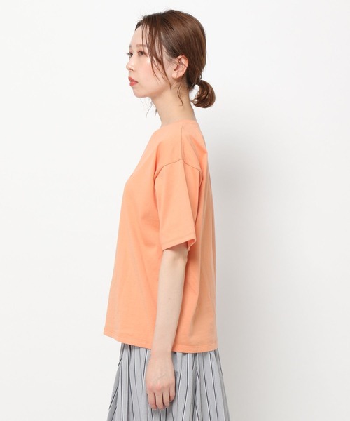 mysty woman(ミスティウーマン)の「ロゴプリントTシャツ 285711(Tシャツ/カットソー・レディース・オフホワイト/オレンジ/チャコール・FREE)」の18枚目の写真