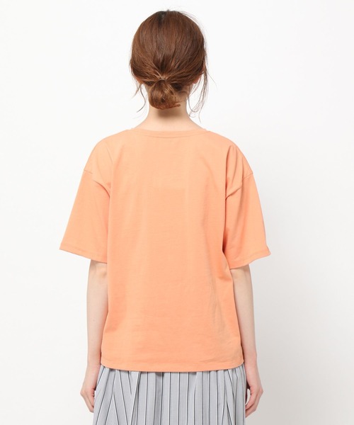 mysty woman(ミスティウーマン)の「ロゴプリントTシャツ 285711(Tシャツ/カットソー・レディース・オフホワイト/オレンジ/チャコール・FREE)」の19枚目の写真