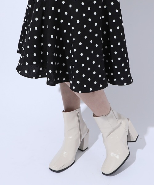 MAISON BREEZE(メゾンブリーズ)の「【MAISON BREEZE】フレンチテイストVネックワンピースSCCH91(ワンピース・レディース・ブラック/マルチ・FREE)」の8枚目の写真