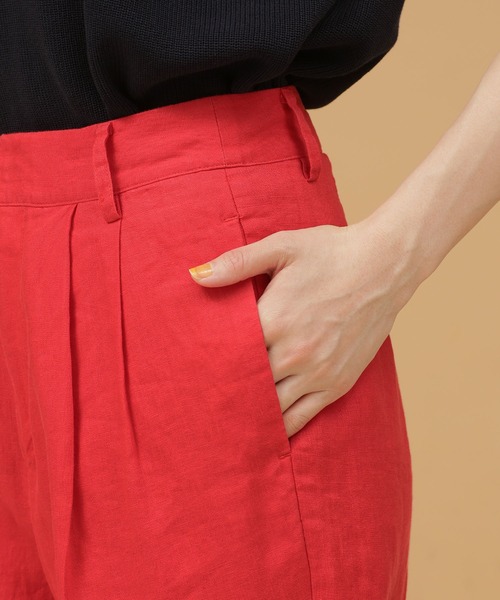 リネン2タックパンツ