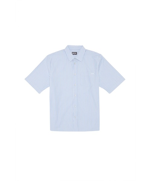 ★関税込み★【DIESEL】コットン ストライプ 半袖 Tシャツ DIESEL（ディーゼル）の「メンズ シャツ 半袖 ストライプ
