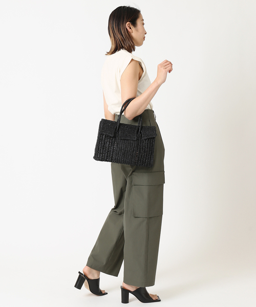 journal standard L'essage(ジャーナルスタンダードレサージュ)の「スワイーノースリーブ(Tシャツ/カットソー・レディース・ホワイト/チャコールグレー/ブラウン/ピンク・FREE)」の15枚目の写真